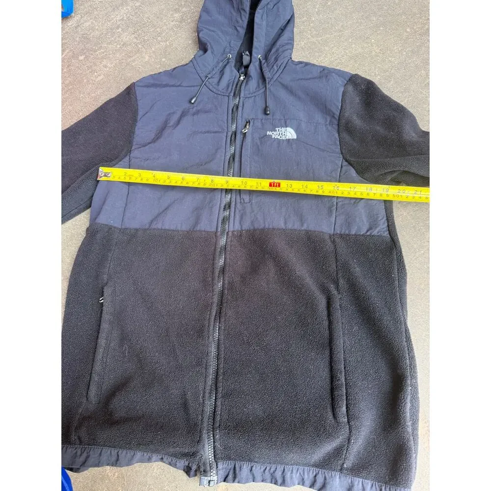 The North Face Men's Denali Fleece Jacket - Hooded - Black - Size XL